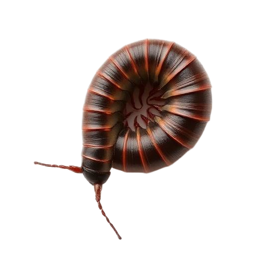 Close-up of a millipede