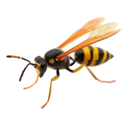 Close-up of a paper wasp